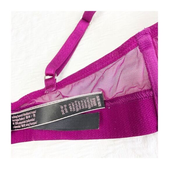 Buy 1 get 1 free 32b Victorias Secret Berry lace push up - Picture 7 of 10